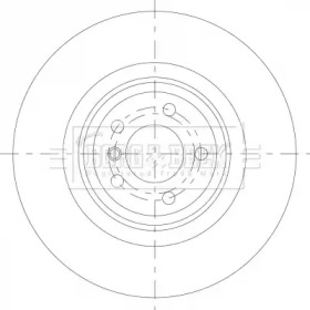 BORG & BECK bbd6089s -  Тормозной диск
